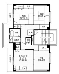 ビレッジハウス下島1号棟 (501号室)の物件間取画像